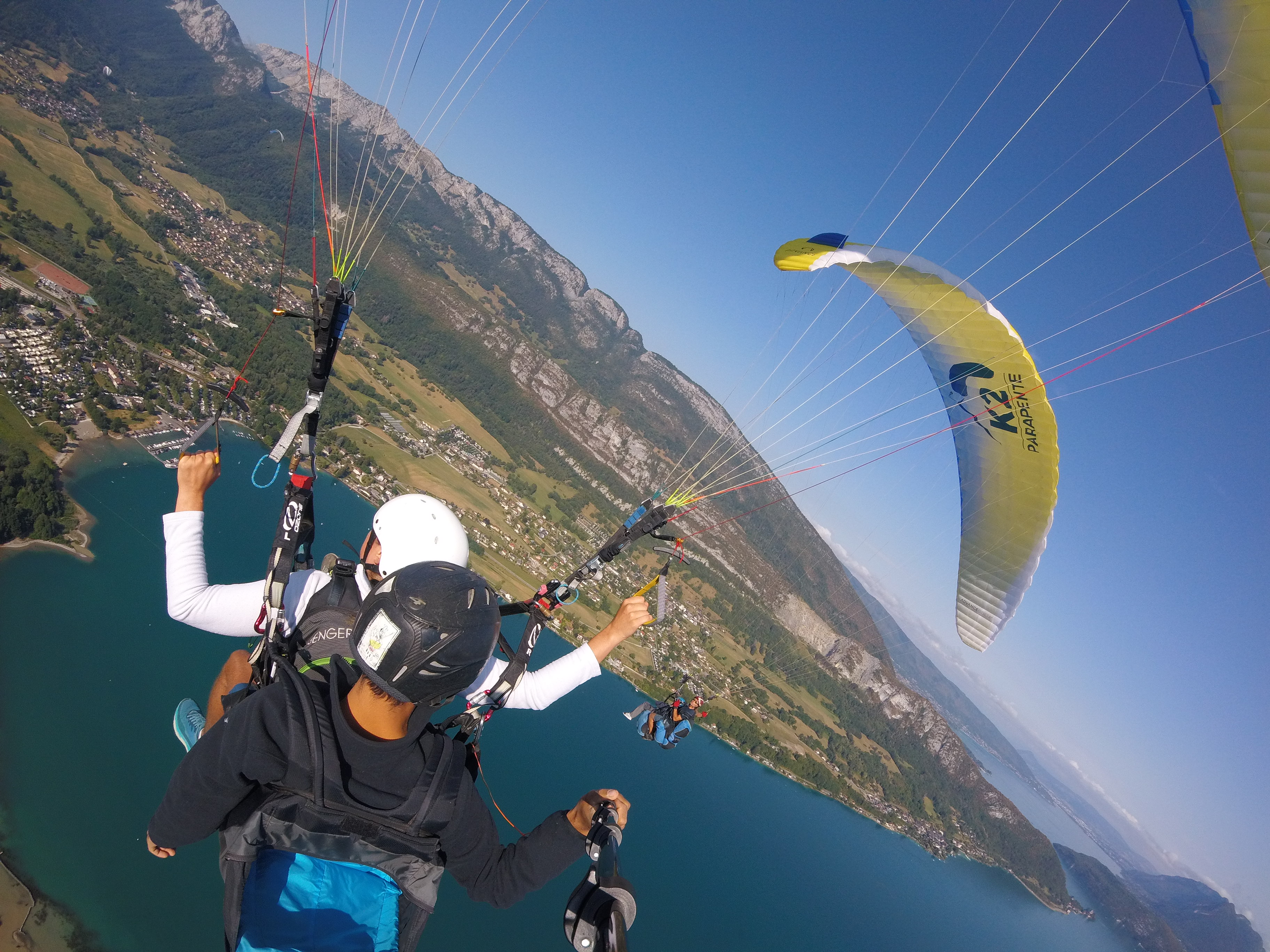 Baptème en Parapente sur le lac d'Annecy - Doussard