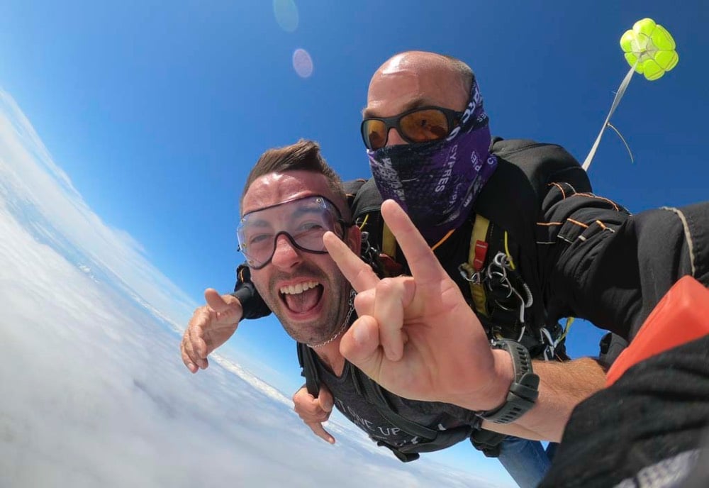 Saut en parachute tandem à Rochefort