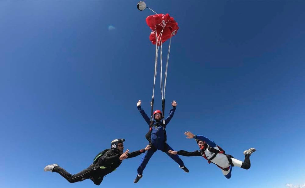 Saut en parachute tandem à Rochefort
