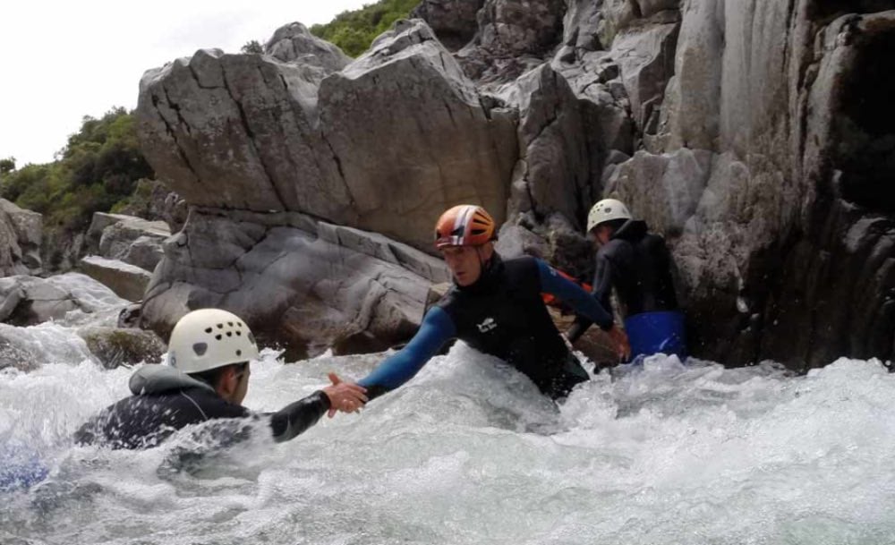 Canyoning en Cévennes près d'Anduze 
