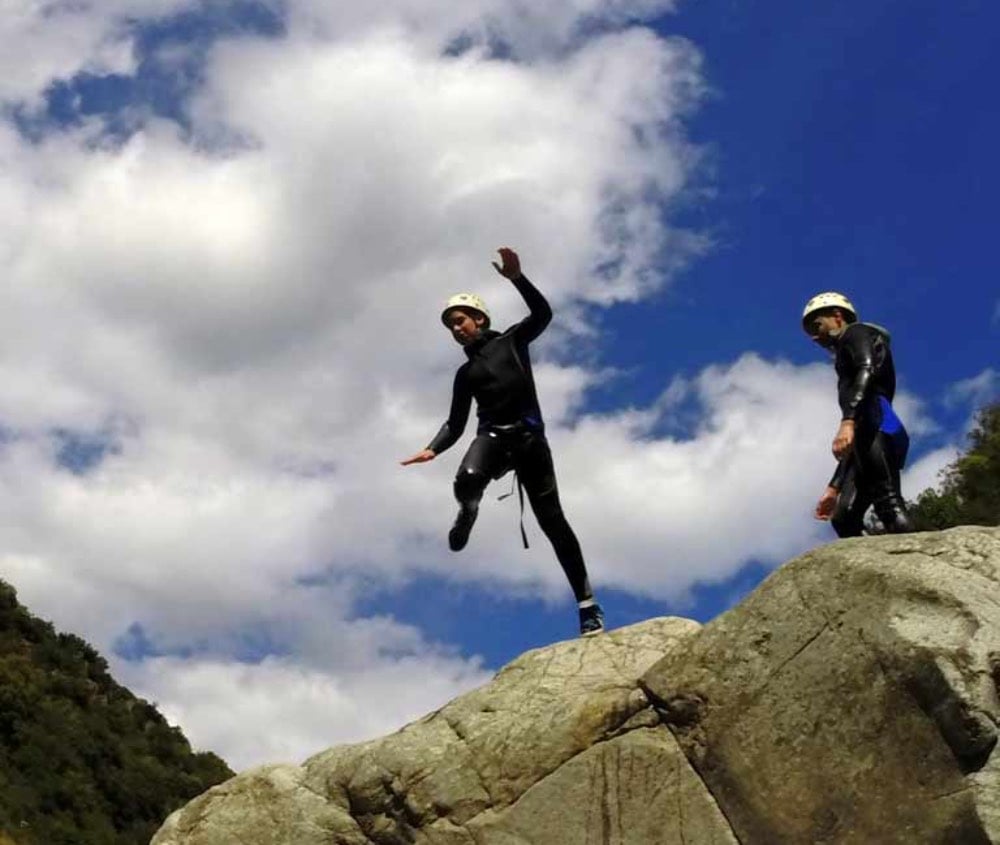 Canyoning en Cévennes près d'Anduze 