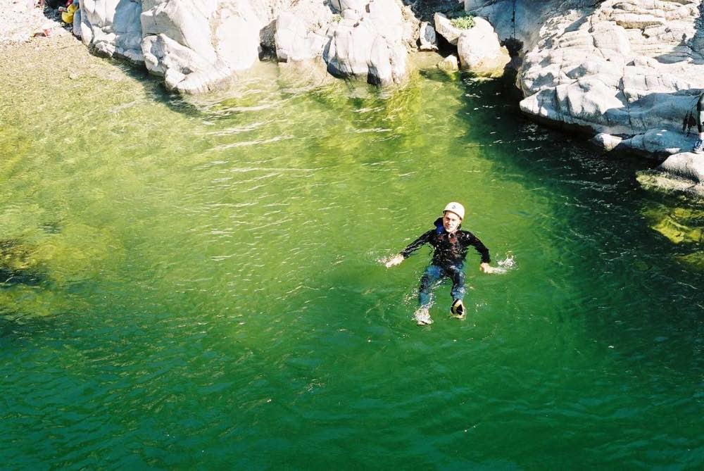 Canyoning en Cévennes près d'Anduze 