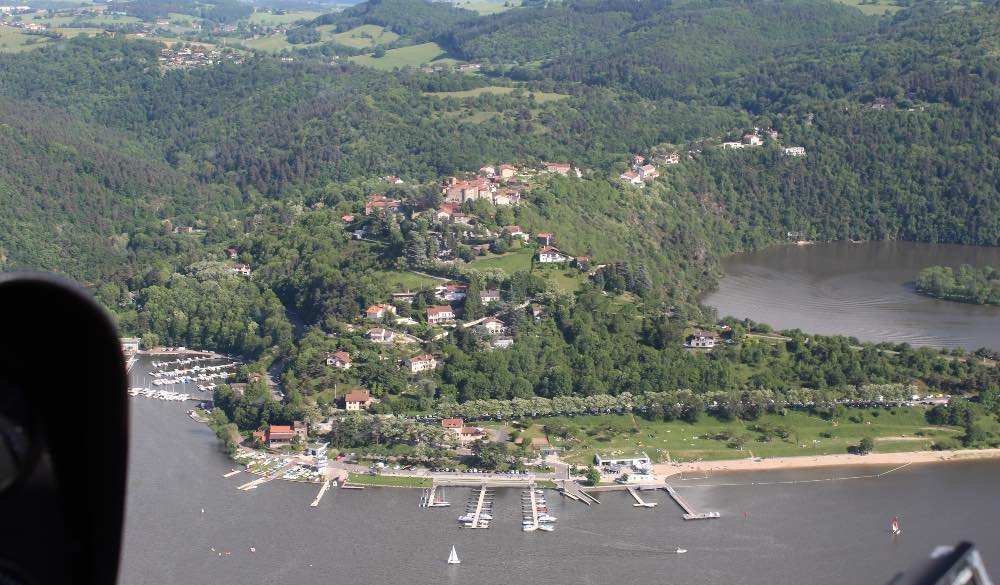 Vol en hélicoptère au-dessus de Saint-Étienne