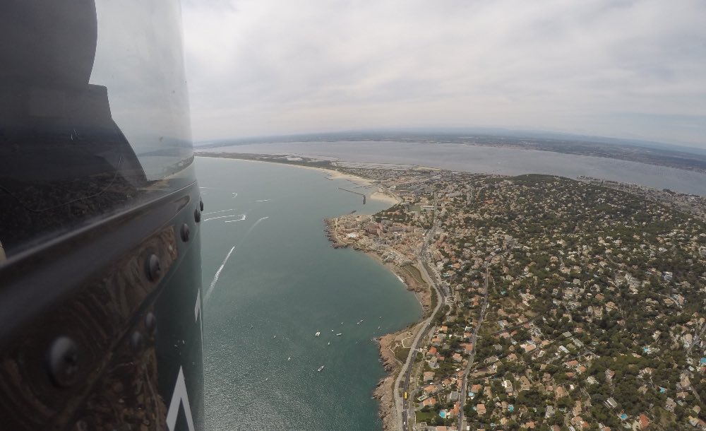 Vol en hélicoptère à Sète