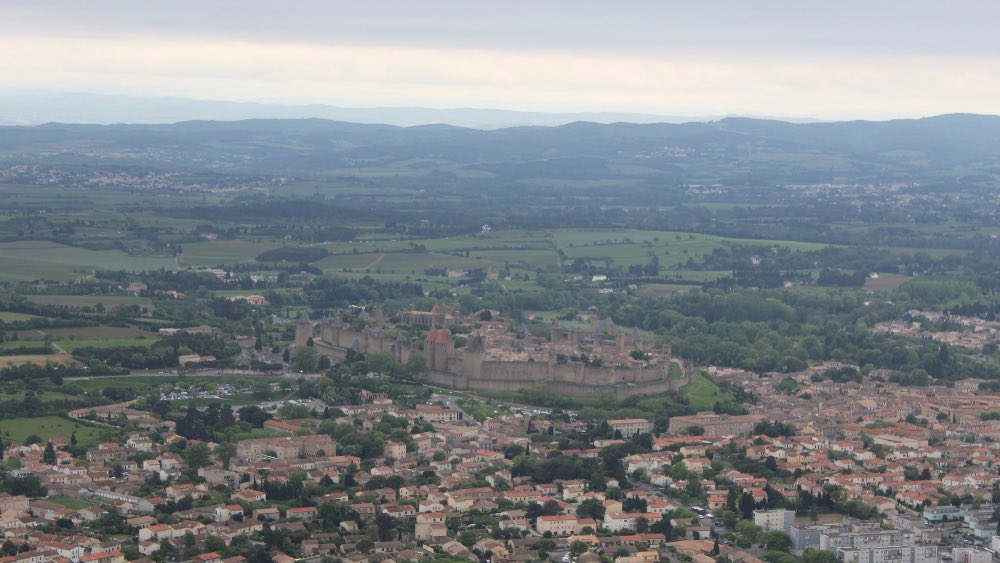 Vol en hélicoptère à Carcassonne