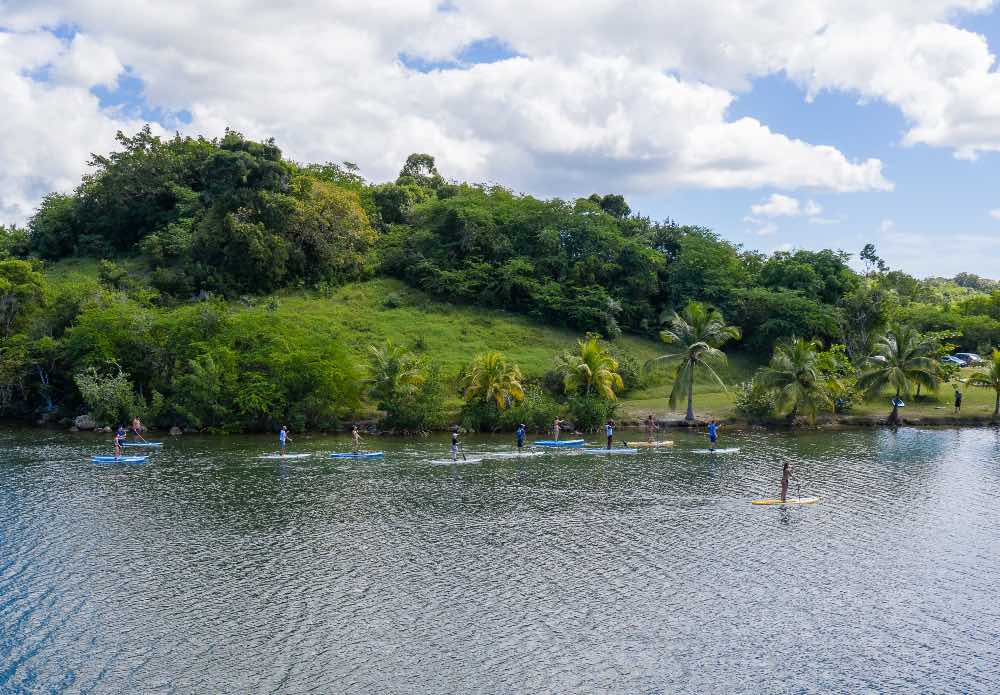 Excursion en stand up paddle mangrove et lagon à plage Babin