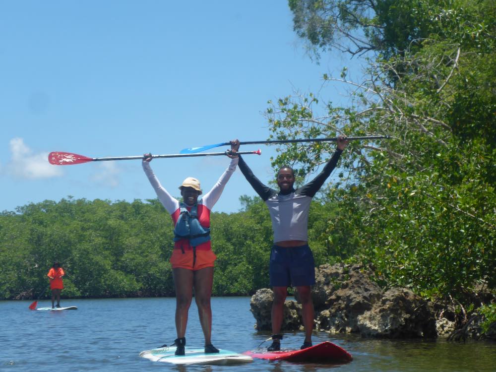 Excursion en stand up paddle mangrove et lagon à plage Babin