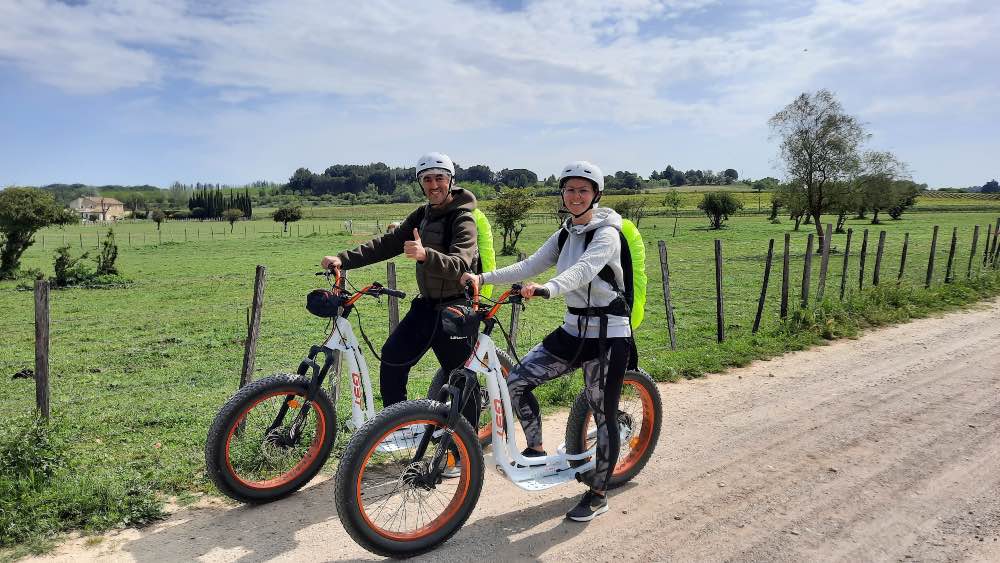 Balade en trottinette électrique tout terrain à la Grande Motte