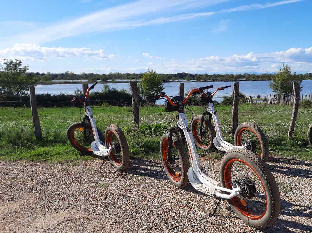 Balade en trottinette électrique tout terrain à la Grande Motte