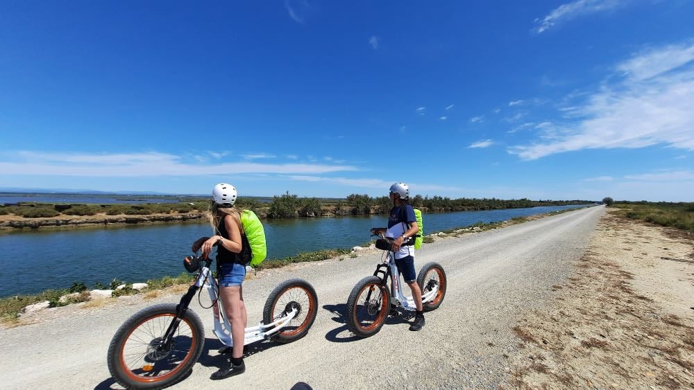 Balade en trottinette électrique tout terrain à la Grande Motte
