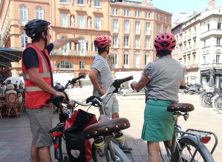 Visite guidée en vélo à Toulouse