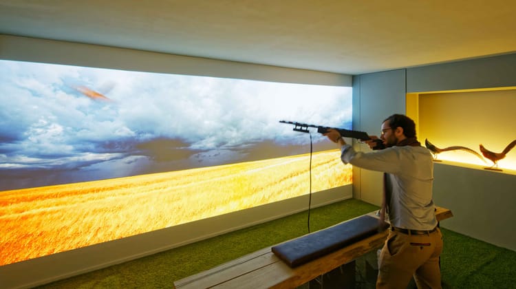 Simulateur de chasse et de tir dans le centre de Paris