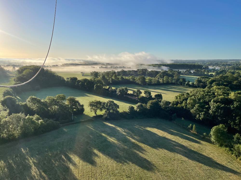 Vol en montgolfière au Château du Lude