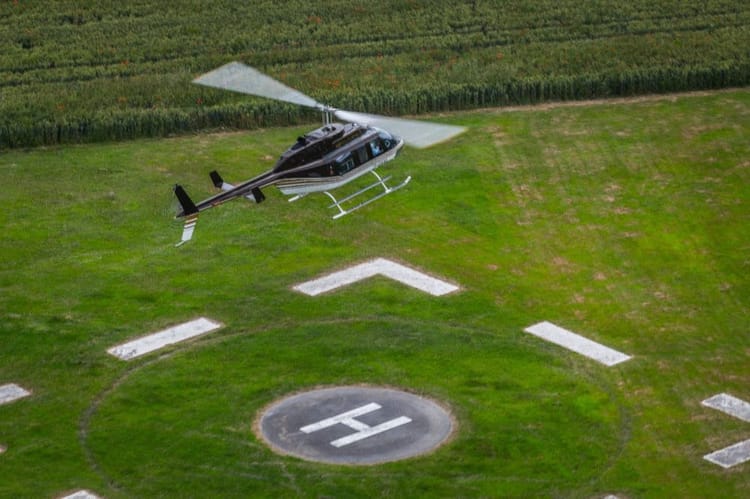 Vol en hélicoptère en Touraine - survol des Châteaux de la Loire