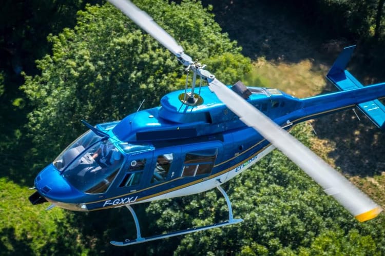 Vol en hélicoptère en Touraine - survol des Châteaux de la Loire