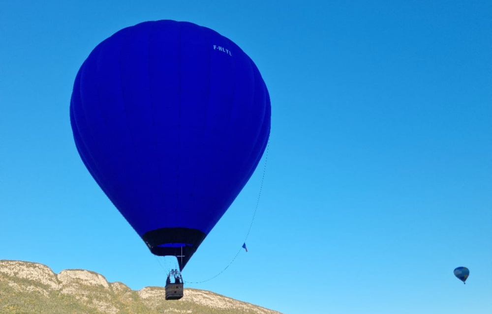 Vol en Montgolfière au dessus du lac d'Annecy, à Doussard