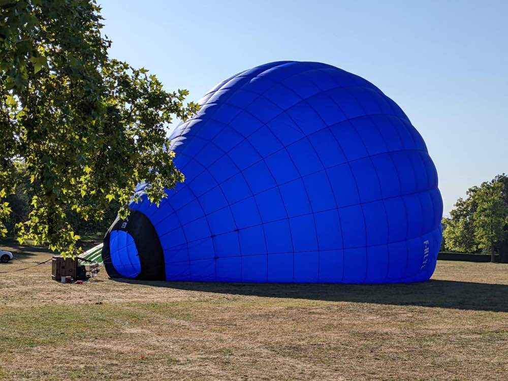 Vol en Montgolfière au dessus du lac d'Annecy, à Doussard