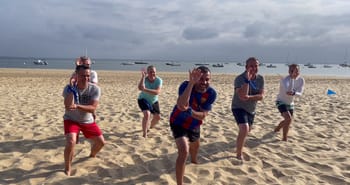 Challenge d'équipe à la plage d'Arcachon - Team building
