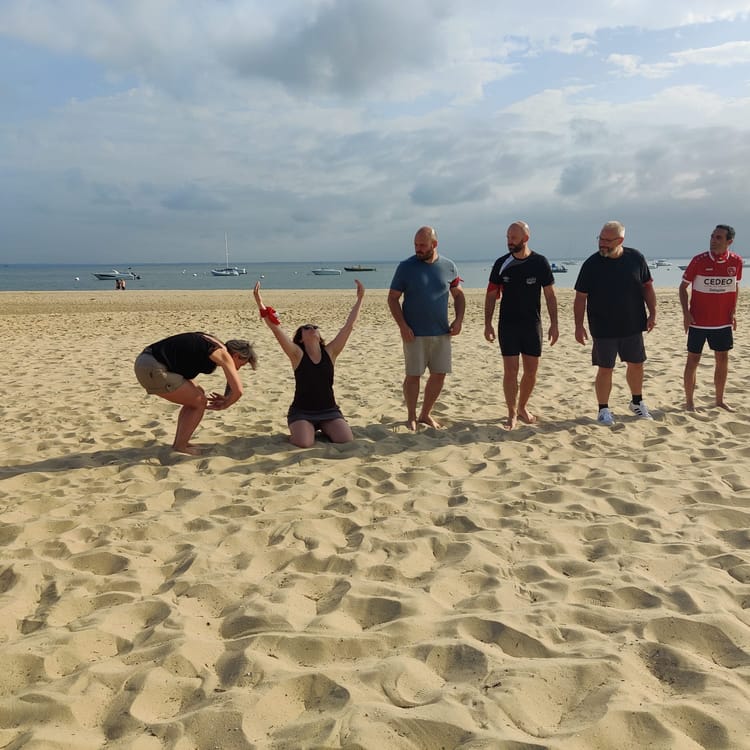 Challenge d'équipe à la plage d'Arcachon - Team building