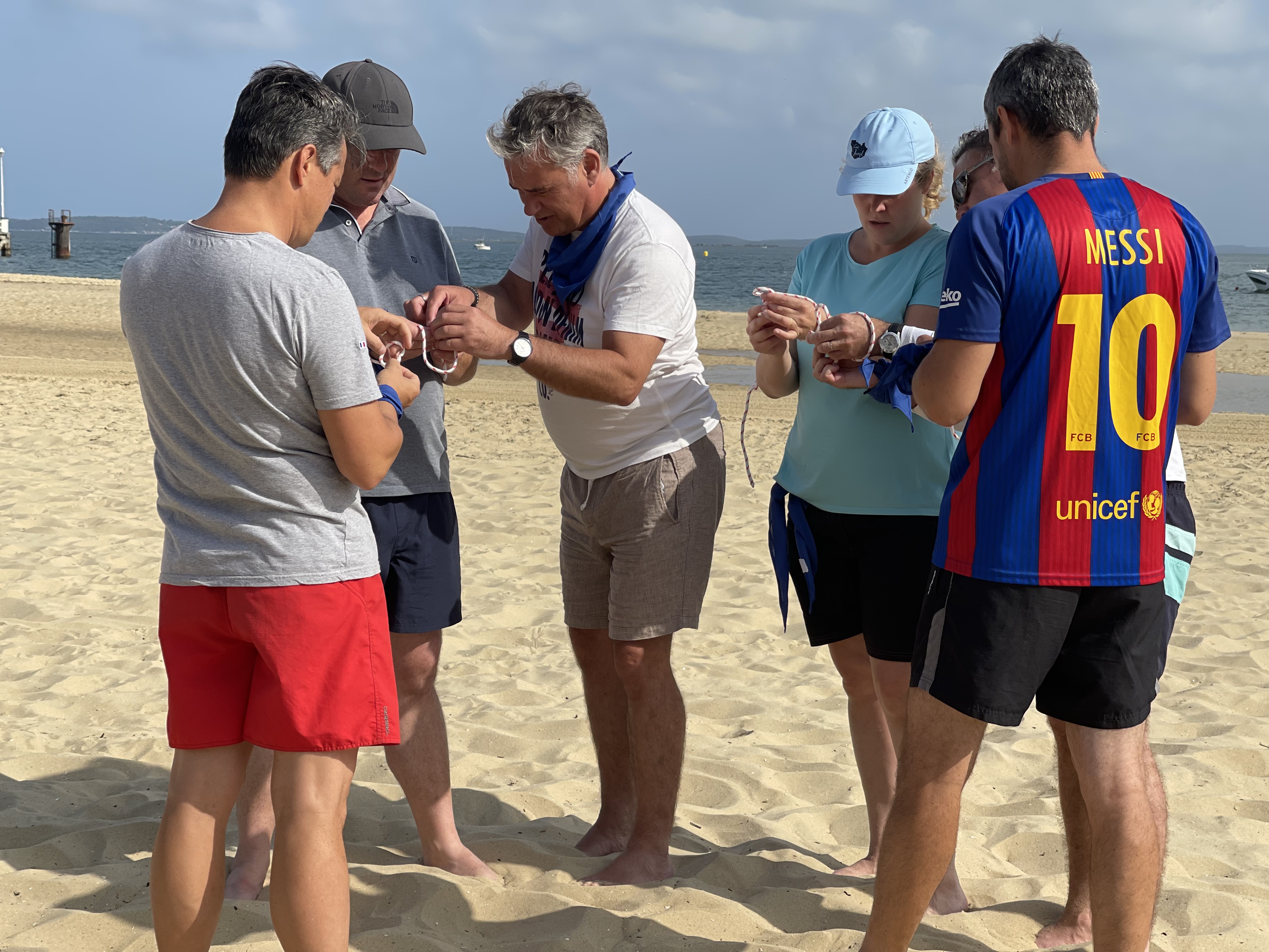 Challenge d'équipe à la plage d'Arcachon - Team building