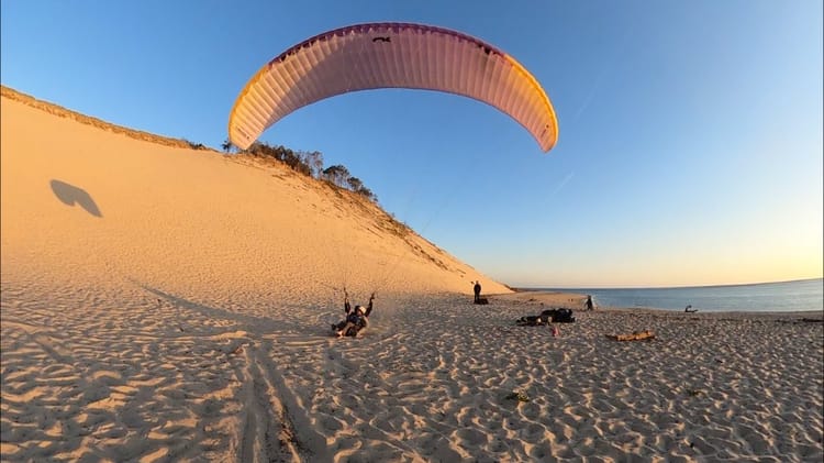 Baptême en parapente à la Dune du Pyla