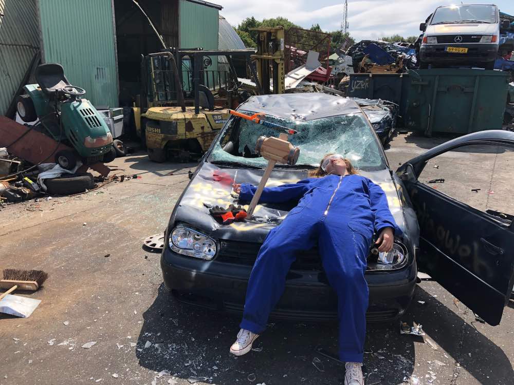 Destruction de voiture à Amsterdam