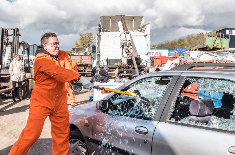 Destruction de voiture à Amsterdam
