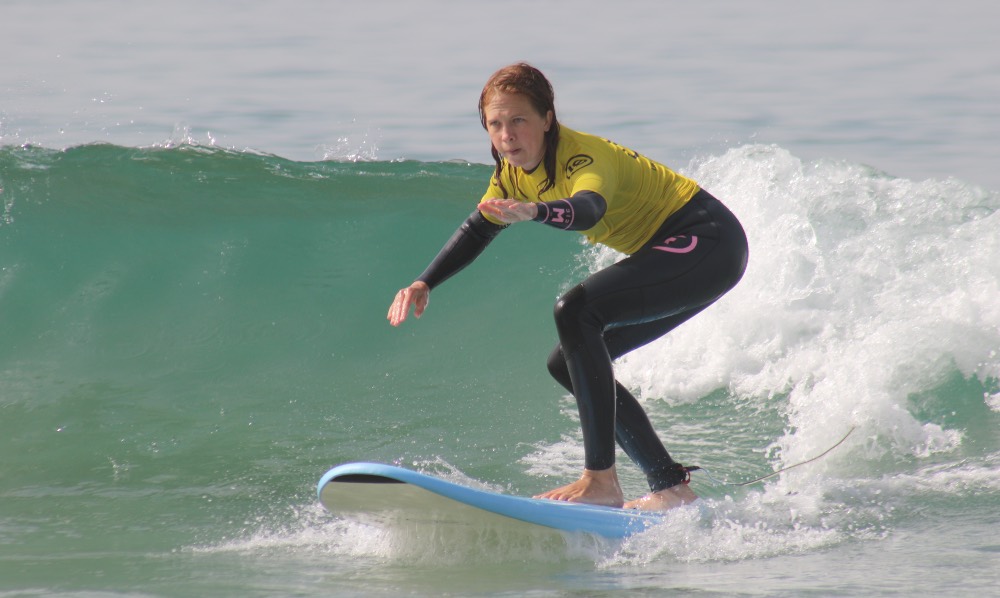 Cours de surf à côté de Porto