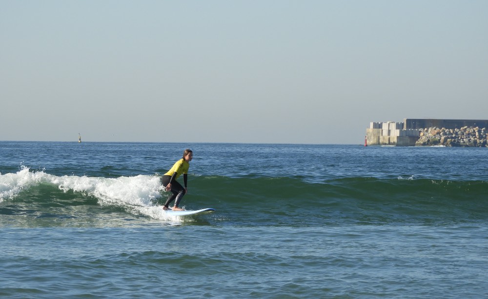 Cours de surf à côté de Porto