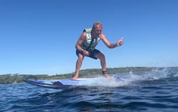 Surf électrique sur le lac de Biscarrosse