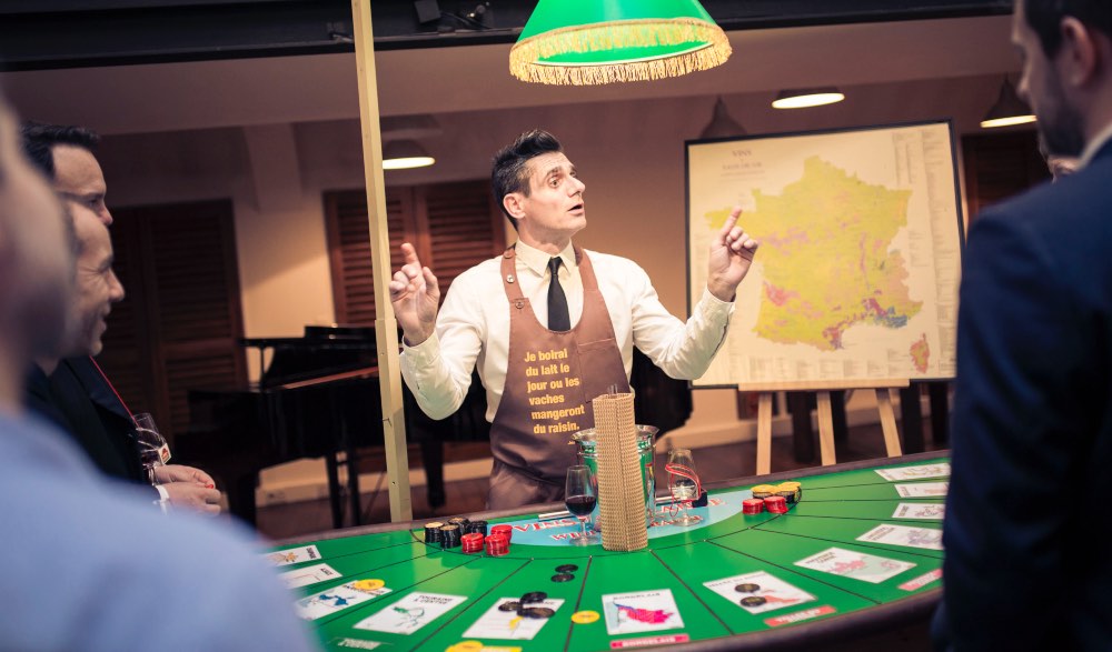 Soirée casino du vin en mode Vegas pour les Team Building à Bordeaux