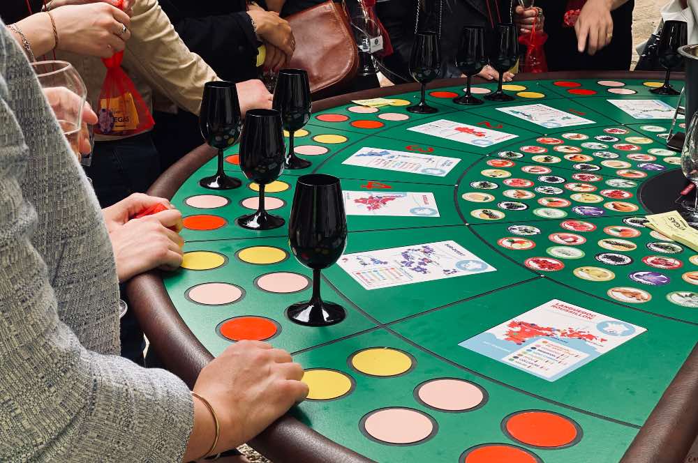 Soirée casino du vin en mode Vegas pour les Team Building à Bordeaux