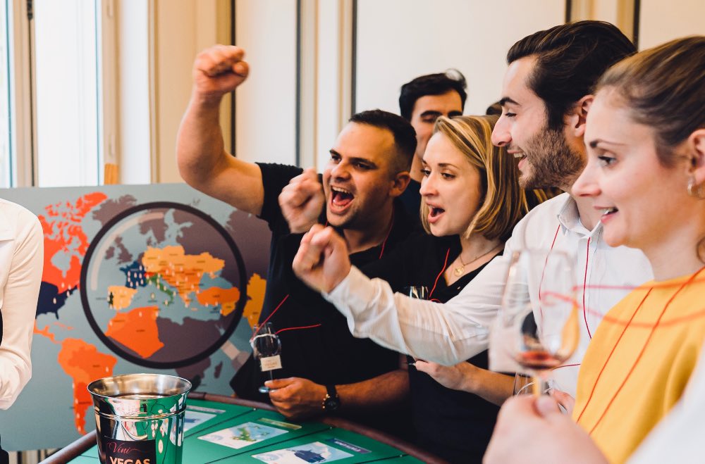 Soirée casino du vin en mode Vegas pour les Team Building à Bordeaux