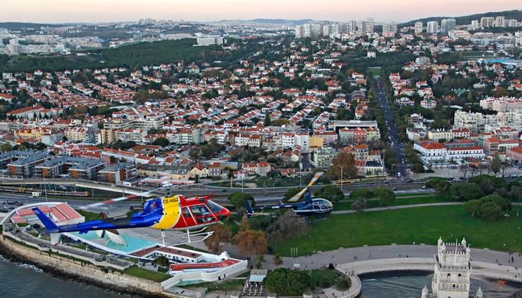 Vol en hélicoptère à Lisbonne