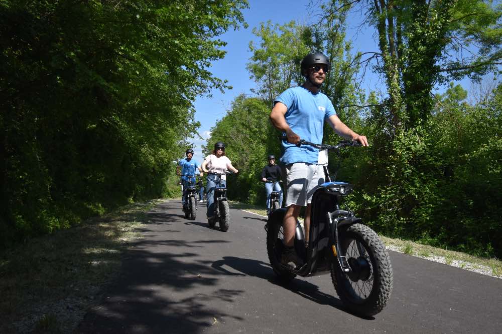 Balade en trottinette électrique près de Deauville