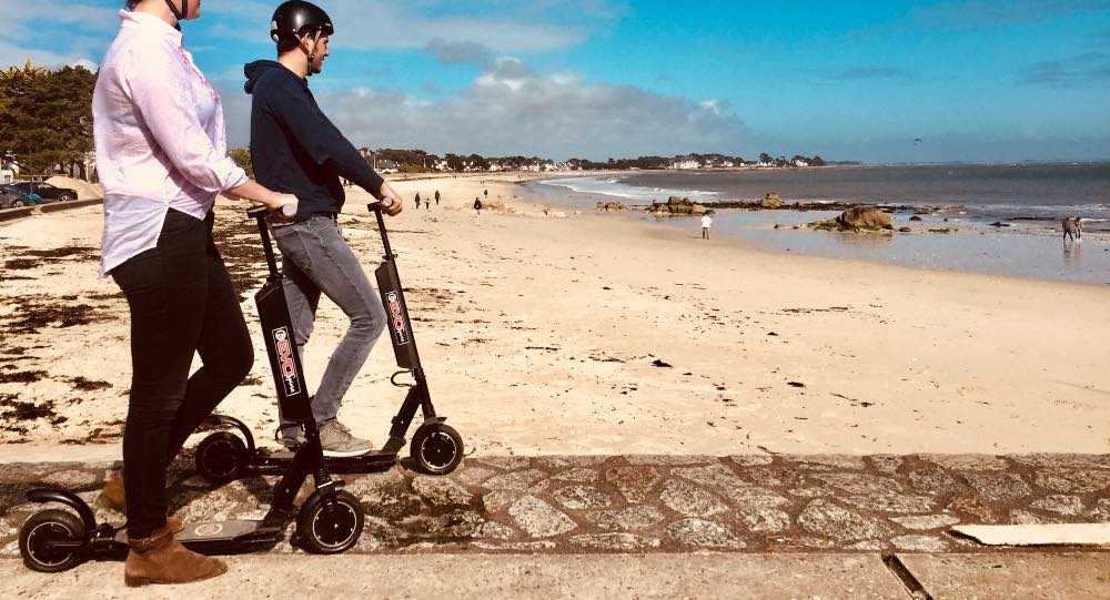 Location de trottinette électrique pour une balade à Carnac - Morbihan 