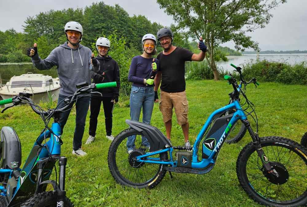 Randonnée en Trottinette Tout-Terrain électrique autour de Nantes