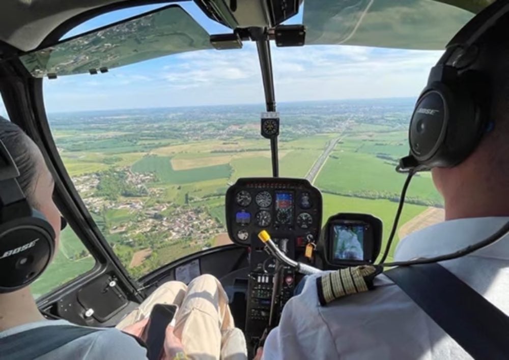 Vol en hélicoptère à Châlon sur Saône