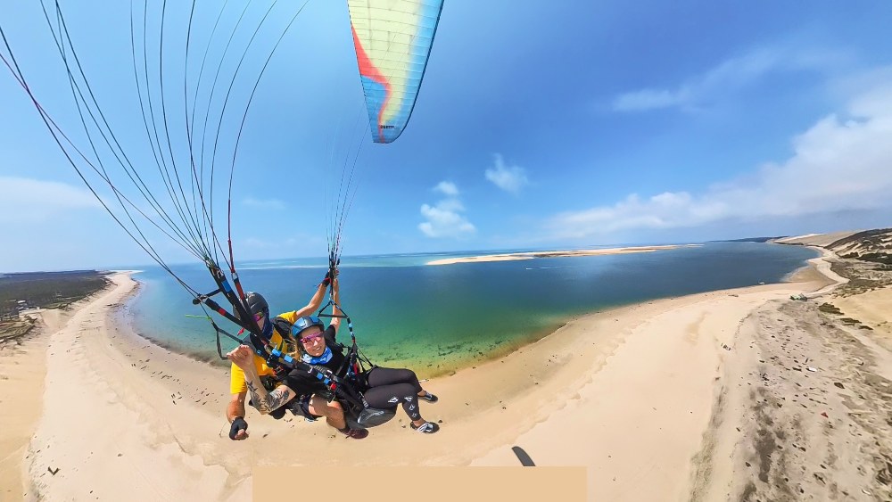 Baptême de l'air en parapente à la Dune du Pilat