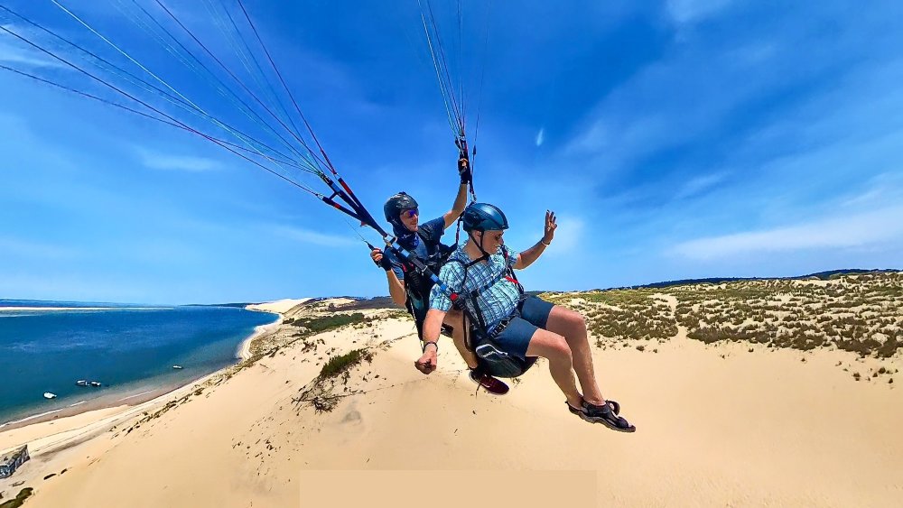 Baptême de l'air en parapente à la Dune du Pilat