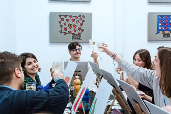 Activité drink & paint à Paris 10
