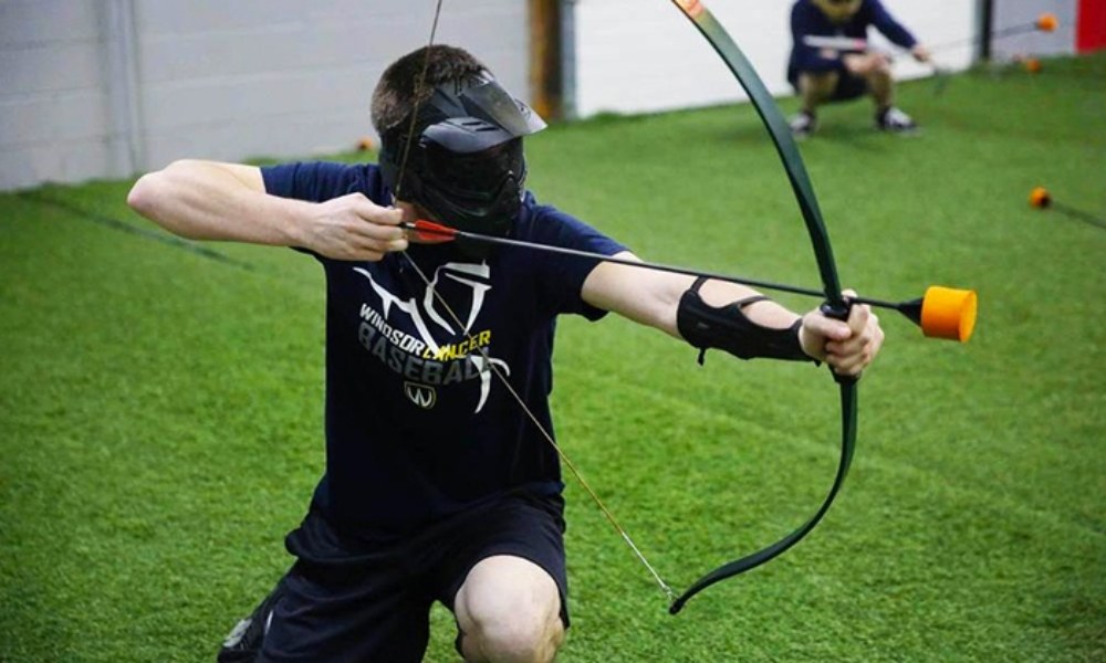 Archery tag à Grasse - Jeu sportif avec arc et flèches