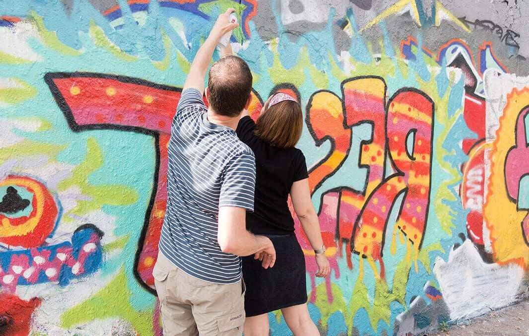 Team Building graffiti au mur - Boulogne 