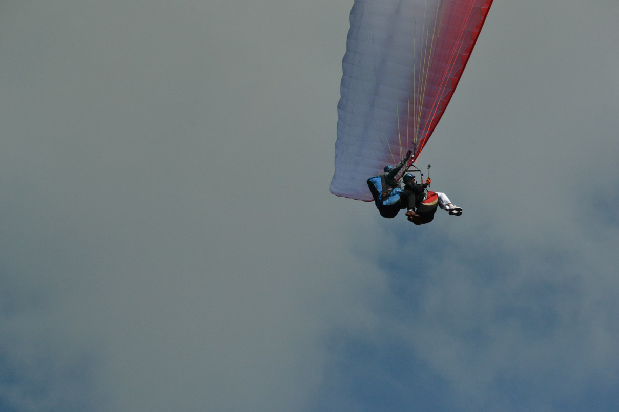 Baptême de l'air en parapente au sommet du Puy-de-Dôme