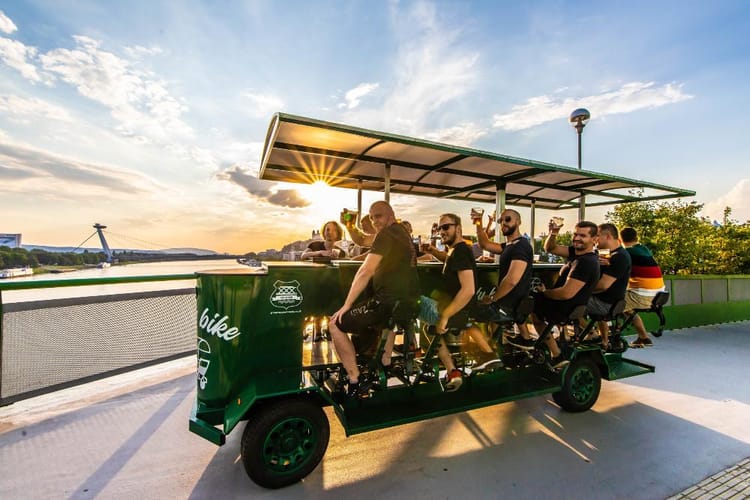 Beer bike à Bratislava 