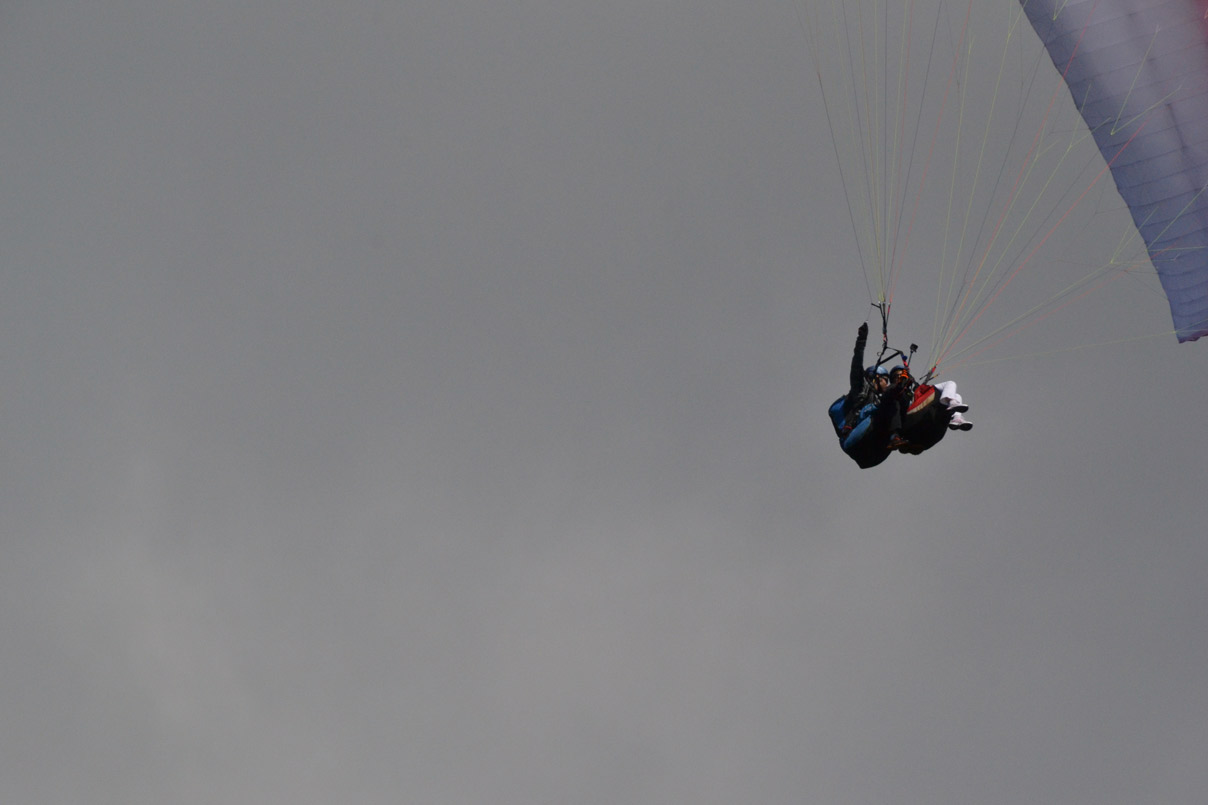 Baptême de l'air en parapente au sommet du Puy-de-Dôme