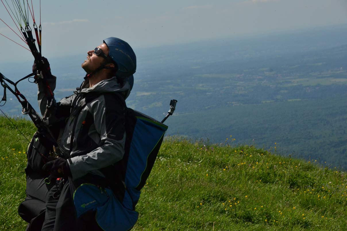 Baptême de l'air en parapente au sommet du Puy-de-Dôme