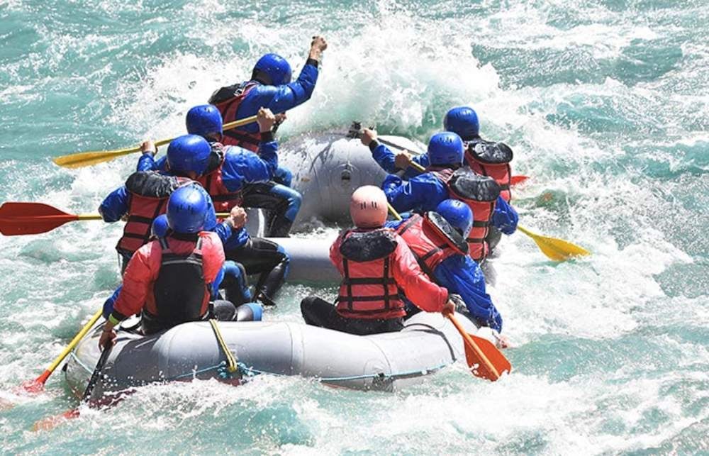 Rafting parcours à la vallée de Chamonix 