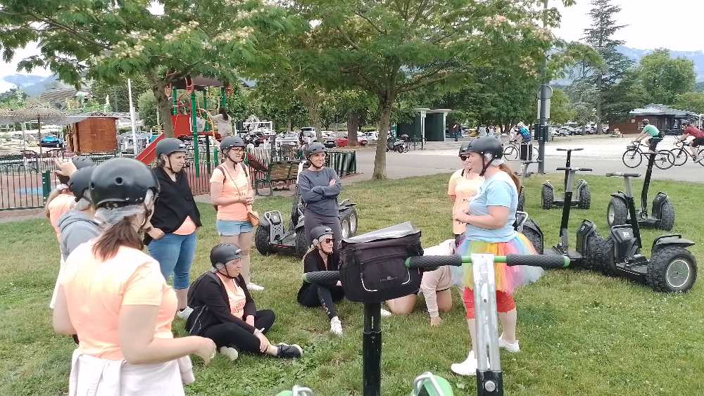 Jeu de piste enquête digitale en segway à Aix les bains