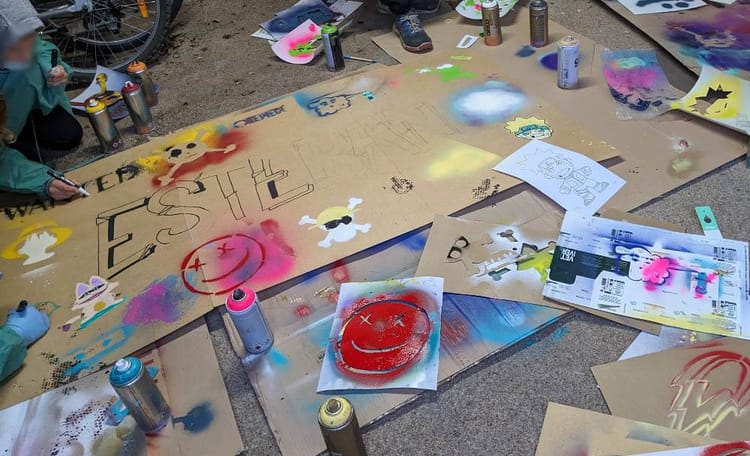 Street Art à 20 min de Lyon - anniversaire enfants 